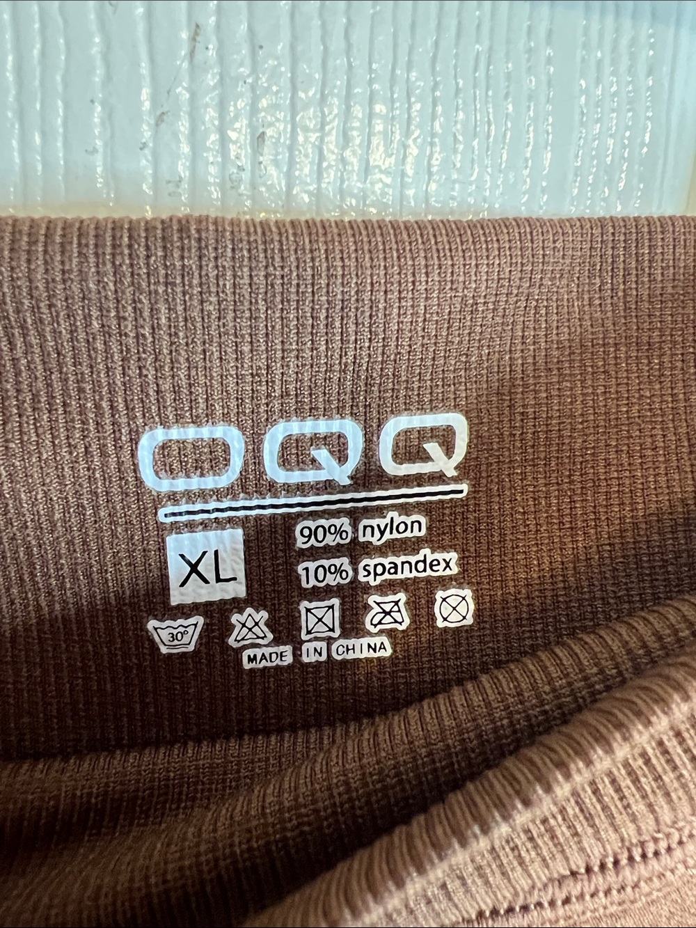 OQQ Yoga Coffee Brown Circle Skort - Picture 4 of 8